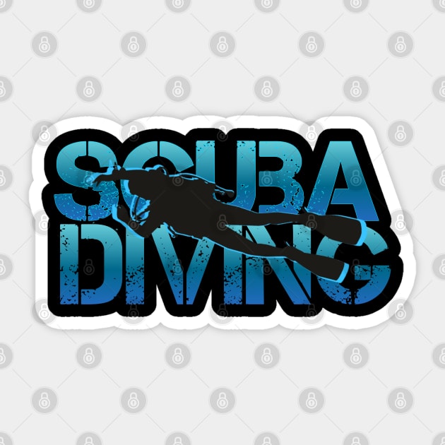 Scuba diving t-shirt design Sticker by Coreoceanart